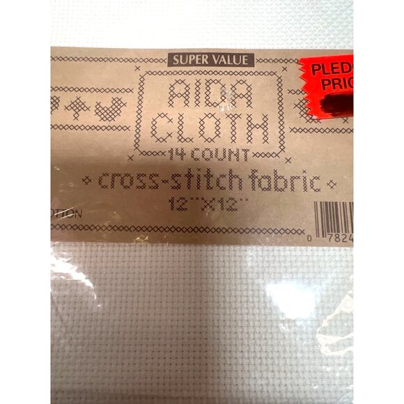 Aida Cloth 14 Count Cross Stitch Fabric 12" X 12" 100% Cotton Super Value - Picture 2 of 2